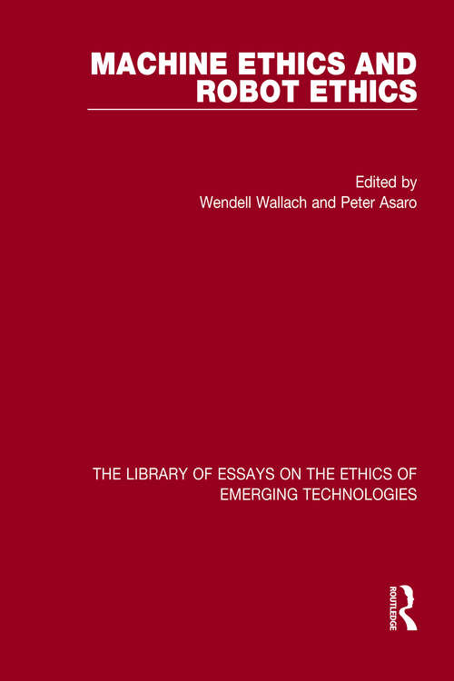 Book cover of Machine Ethics and Robot Ethics