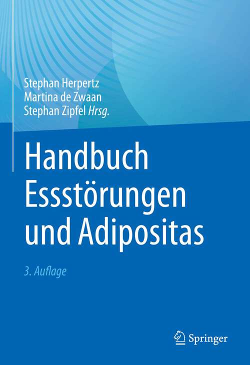 Book cover of Handbuch Essstörungen und Adipositas (3. Aufl. 2022)