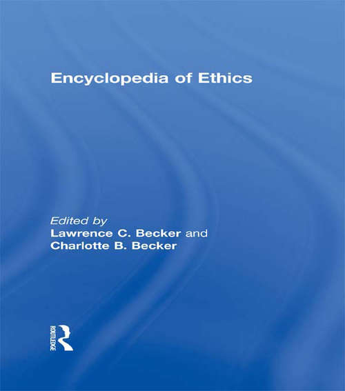 Book cover of Encyclopedia of Ethics (2)