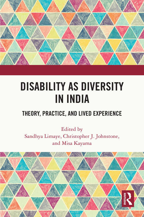 Book cover of Disability as Diversity in India: Theory, Practice, and Lived Experience