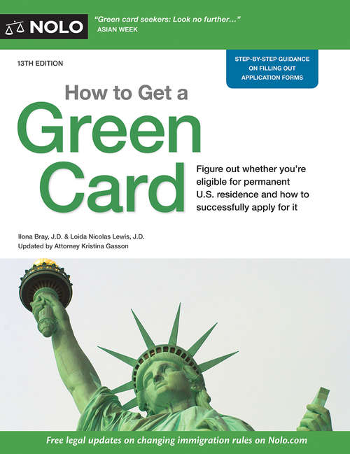 Book cover of How to Get a Green Card: Legal Ways To Stay In The U. S. A.