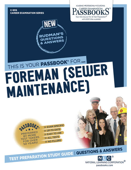 Book cover of Foreman (Sewer Maintenance): Passbooks Study Guide (Career Examination Series: C-1416)
