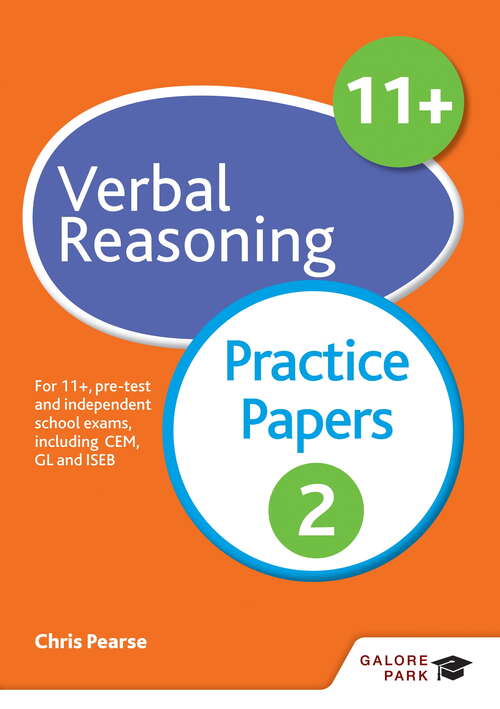 Book cover of 11+ Verbal Reasoning Practice Papers: For 11+, pre-test and independent school exams including CEM, GL and ISEB