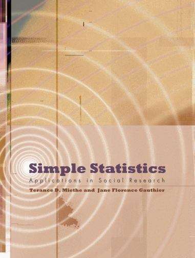 Book cover of Simple Statistics: Applications in Social Research