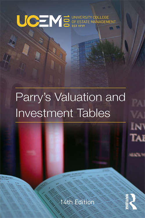 Book cover of Parry's Valuation and Investment Tables (14)