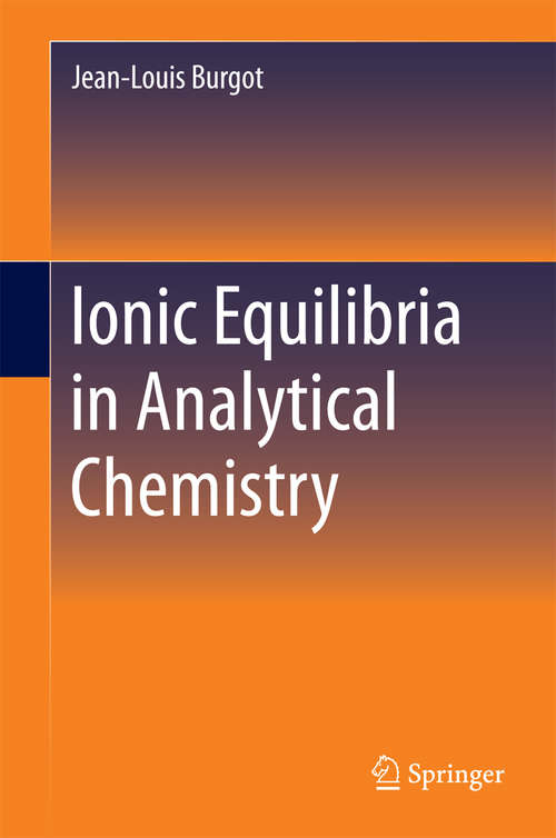 Book cover of Ionic Equilibria in Analytical Chemistry