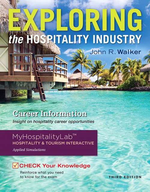Book cover of Exploring The Hospitality Industry (Third Edition)