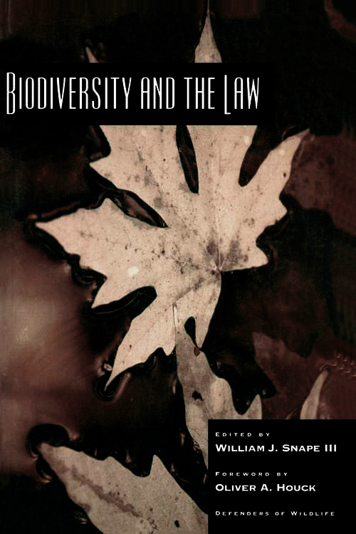 Book cover of Biodiversity and the Law