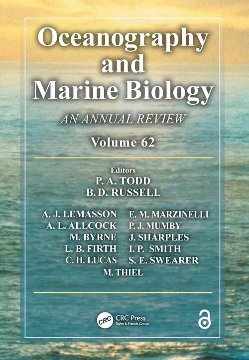 Book cover of Oceanography and Marine Biology: An Annual Review, Volume 62 (ISSN)