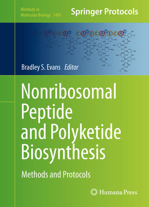 Book cover of Nonribosomal Peptide and Polyketide Biosynthesis