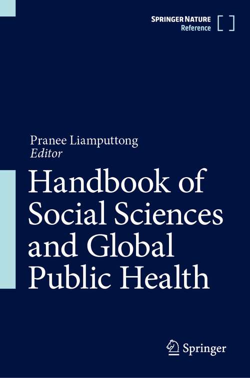 Book cover of Handbook of Social Sciences and Global Public Health (1st ed. 2023)
