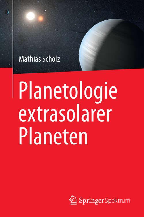 Book cover of Planetologie extrasolarer Planeten