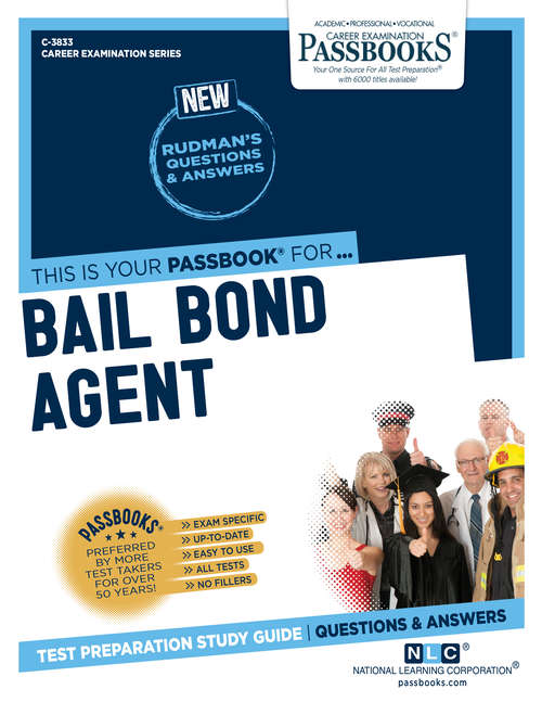 Book cover of Bail Bond Agent: Passbooks Study Guide (Career Examination Series)