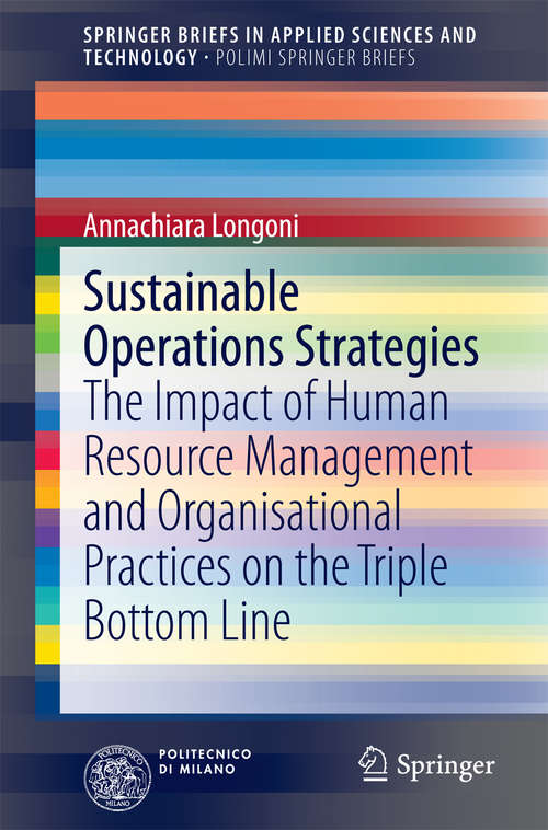 Book cover of Sustainable Operations Strategies