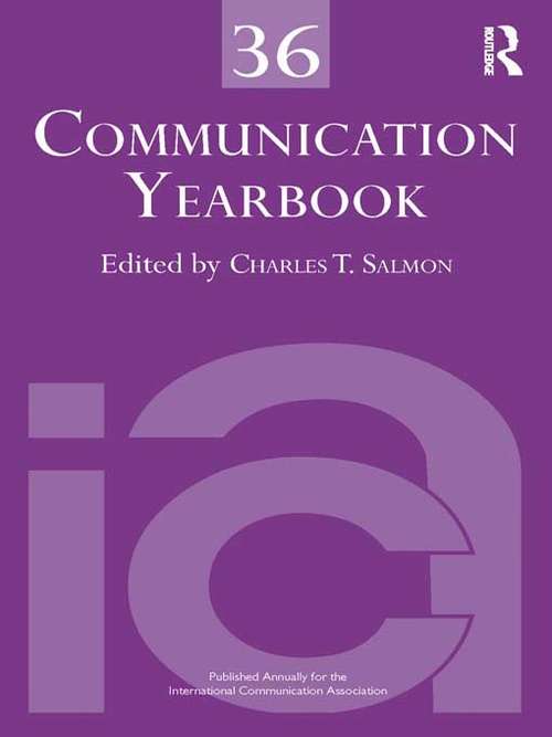 Book cover of Communication Yearbook 36