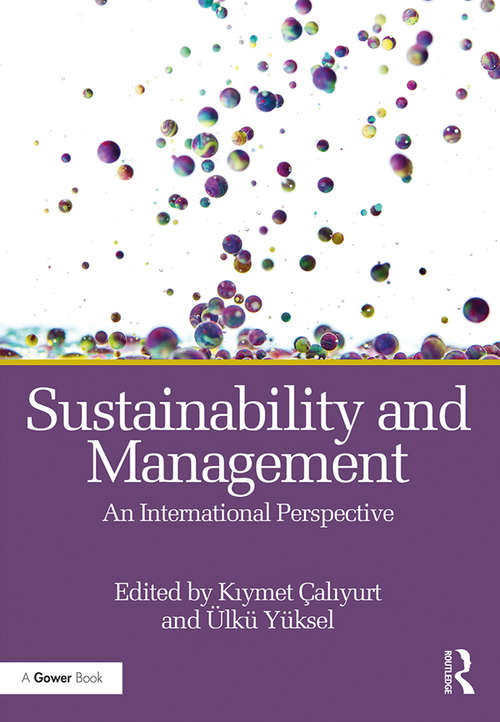 Book cover of Sustainability and Management: An International Perspective