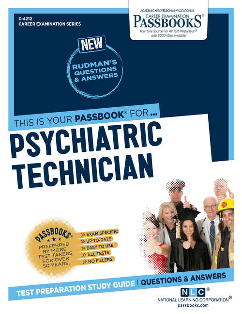 Book cover of Psychiatric Technician: Passbooks Study Guide (Career Examination Series)