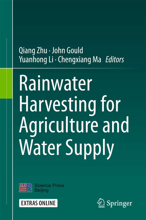 Book cover of Rainwater Harvesting for Agriculture and Water Supply