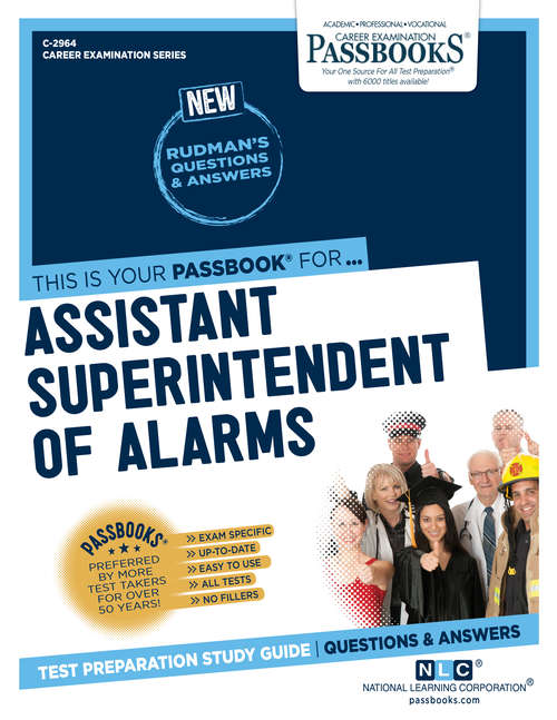 Book cover of Assistant Superintendent of Alarms: Passbooks Study Guide (Career Examination Series)