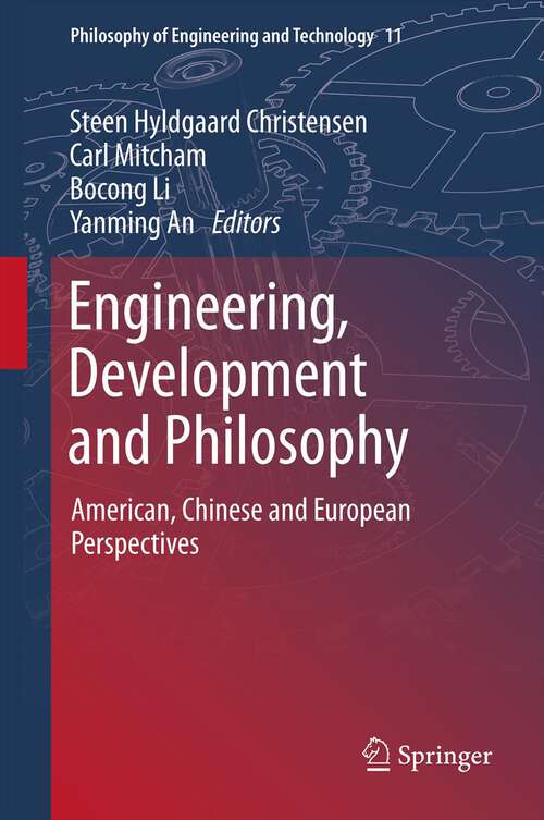 Book cover of Engineering, Development and Philosophy