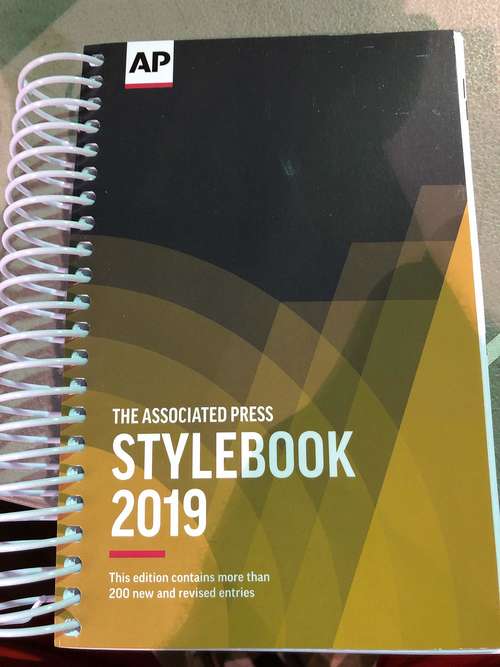 Book cover of The Associated Press Stylebook 2019