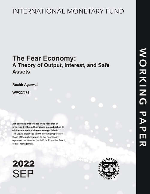 Book cover of The Fear Economy: A Theory of Output, Interest, and Safe Assets (Imf Working Papers)