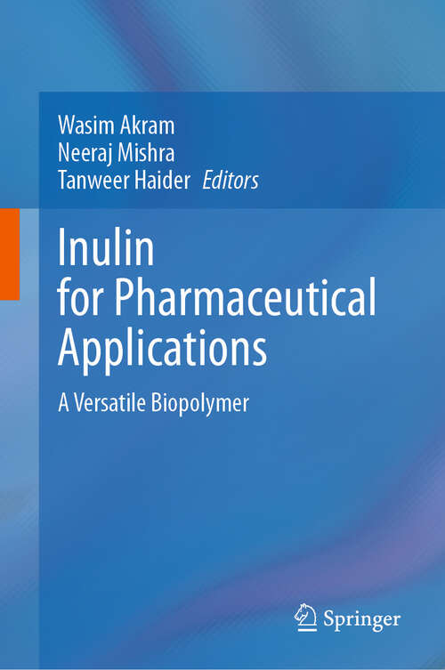 Book cover of Inulin for Pharmaceutical Applications: A Versatile Biopolymer