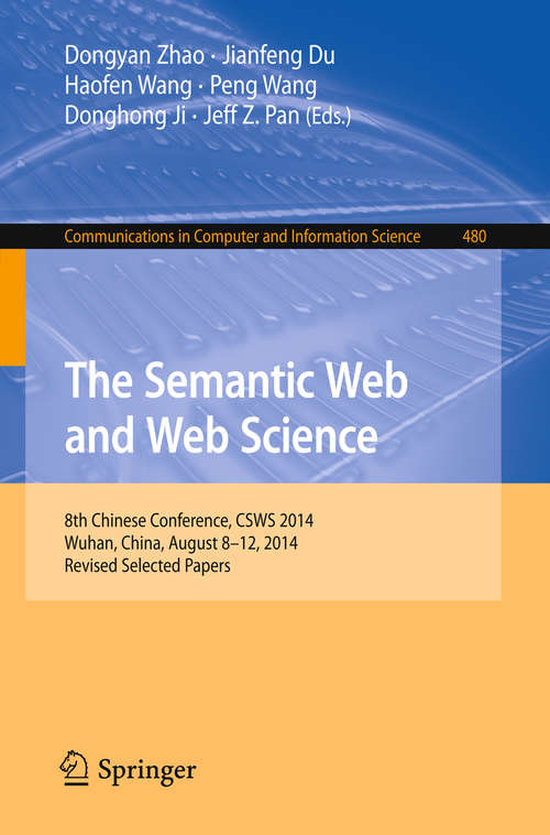 Book cover of The Semantic Web and Web Science