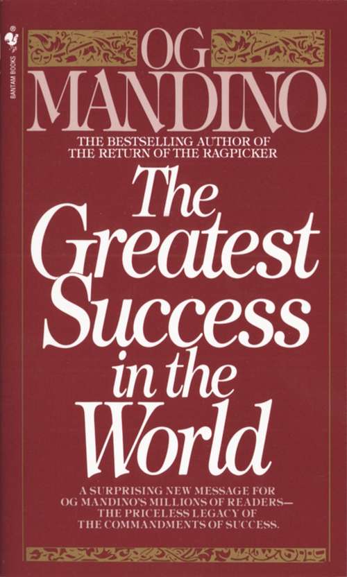 Book cover of The Greatest Success in the World: From The Greatest Salesman In The World