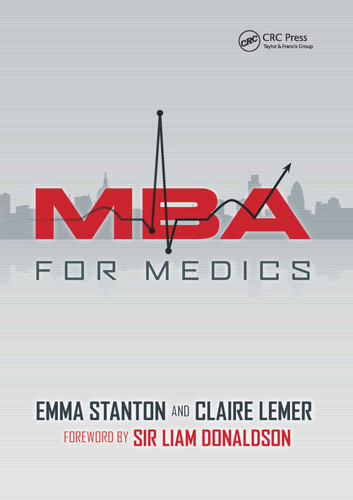 Book cover of MBA for Medics