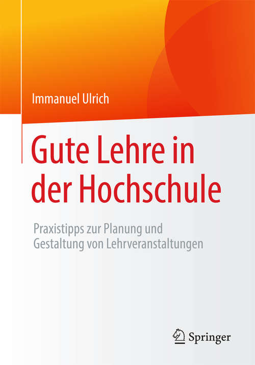 Book cover of Gute Lehre in der Hochschule