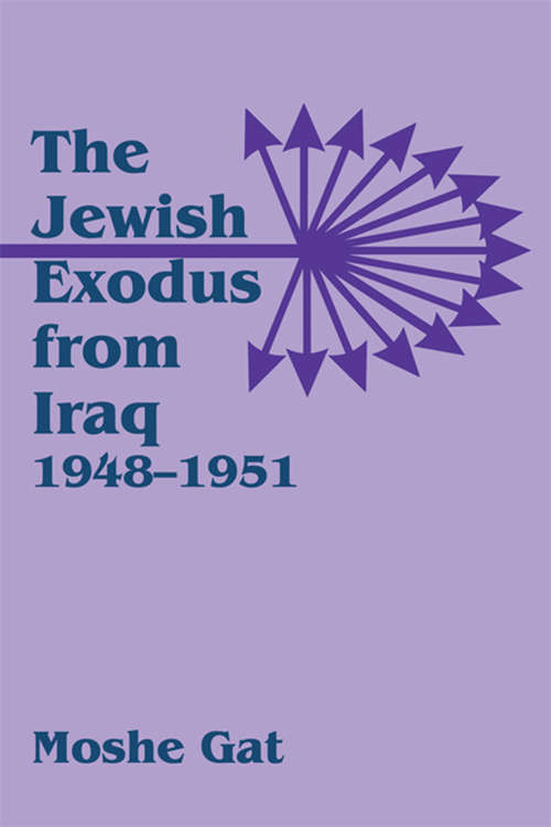 Book cover of The Jewish Exodus from Iraq, 1948-1951