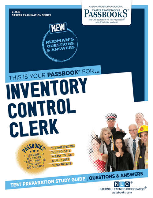 Book cover of Inventory Control Clerk: Passbooks Study Guide (Career Examination Series: C-2616)
