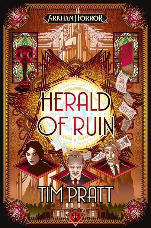 Book cover of Herald of Ruin: The Sanford Files (Ebook Original) (Arkham Horror #2)