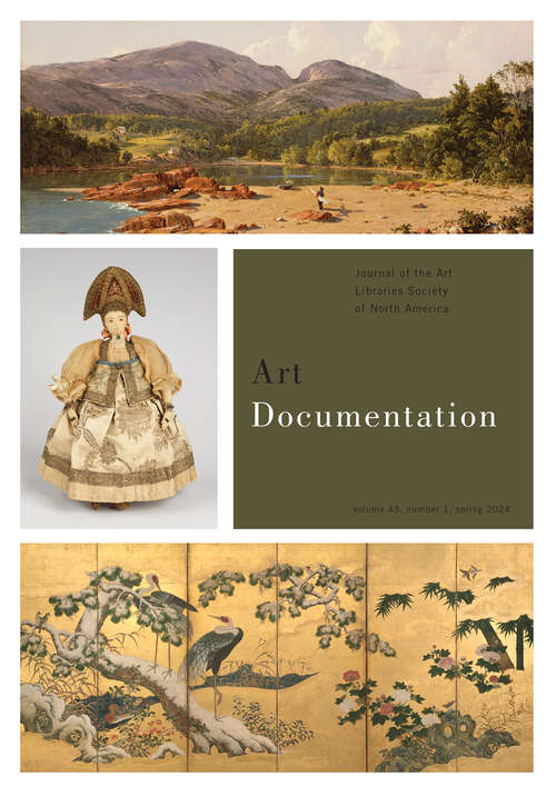 Book cover of Art Documentation: Journal of the Art Libraries Society of North America, volume 43 number 1 (Spring 2024)