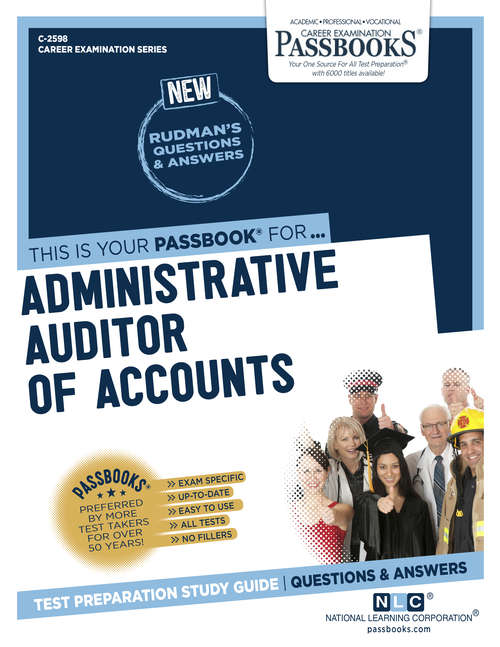 Book cover of Administrative Auditor of Accounts: Passbooks Study Guide (Career Examination Series)