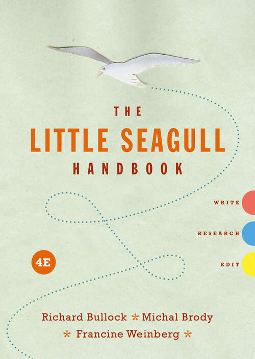 Book cover of The Little Seagull Handbook with Exercises (Fourth Edition)
