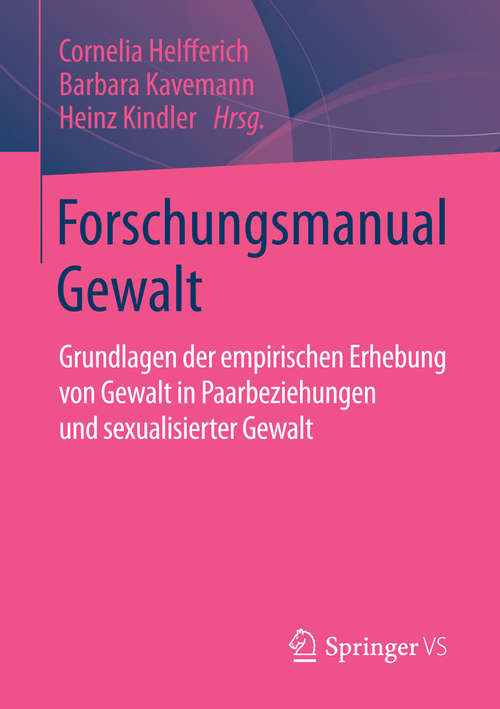 Book cover of Forschungsmanual Gewalt