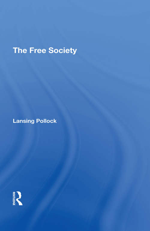 Book cover of The Free Society