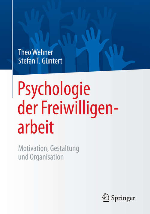 Book cover of Psychologie der Freiwilligenarbeit
