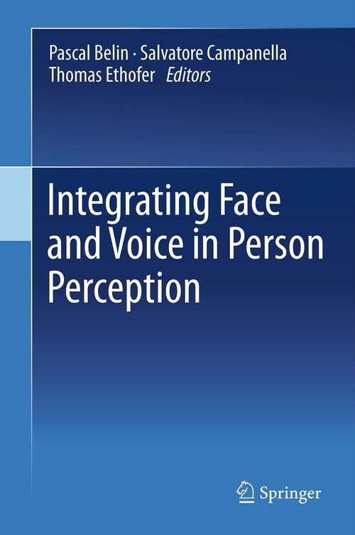 Book cover of Integrating Face and Voice in Person Perception