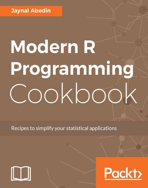 Book cover of Modern R Programming Cookbook