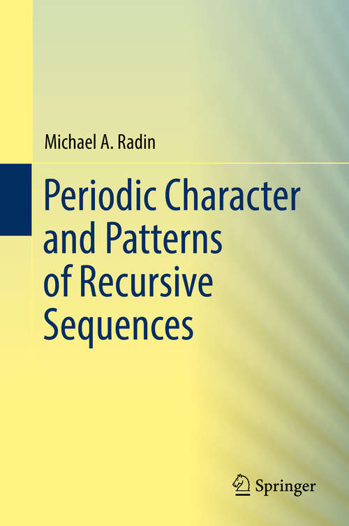 Book cover of Periodic Character and Patterns of Recursive Sequences