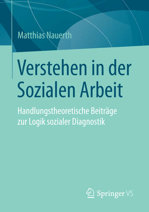 Book cover of Verstehen in der Sozialen Arbeit