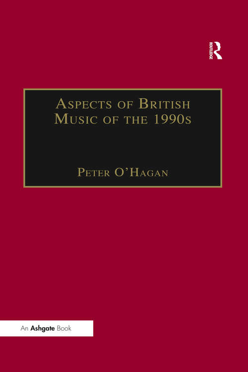 Book cover of Aspects of British Music of the 1990s