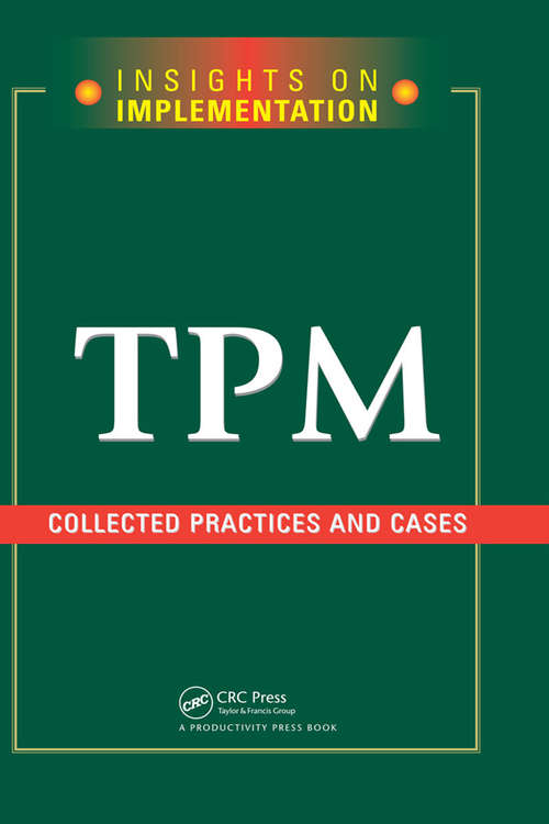 Book cover of TPM: Collected Practices and Cases