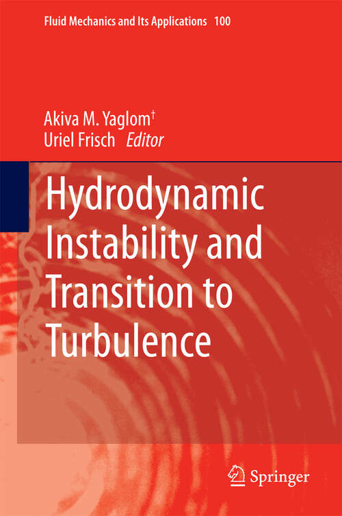 Book cover of Hydrodynamic Instability and Transition to Turbulence