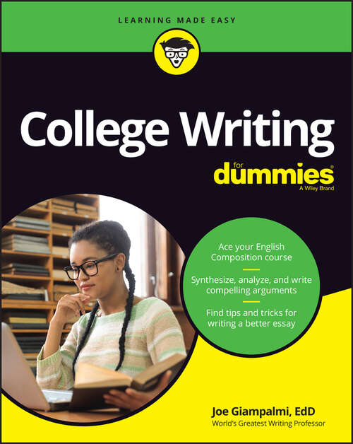 Book cover of College Writing For Dummies