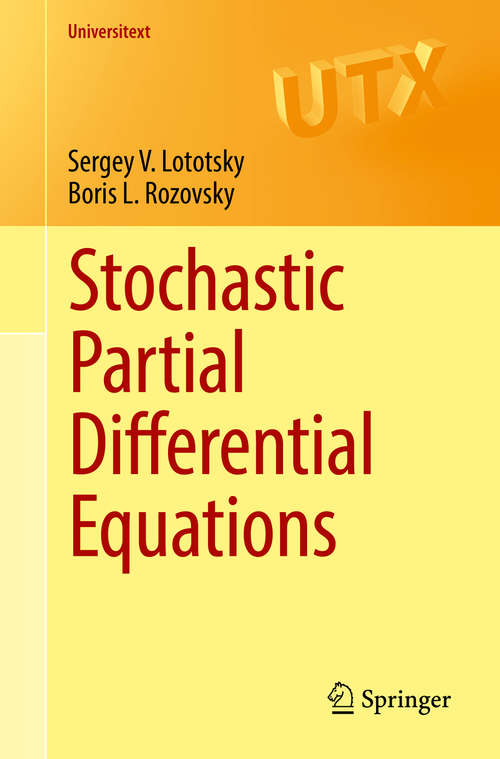 Book cover of Stochastic Partial Differential Equations