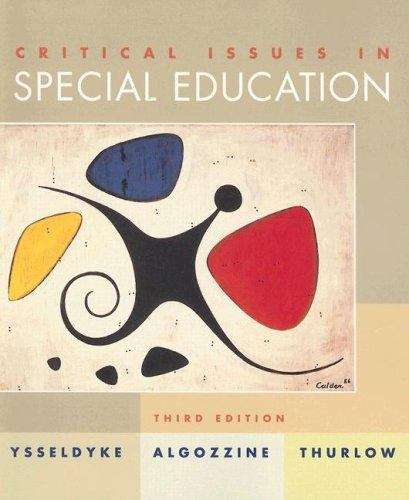 Book cover of Critical Issues in Special Education, Third Edition